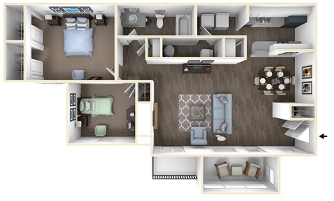 a floor plan image of the avenue at polaris apartments in columbus, oh